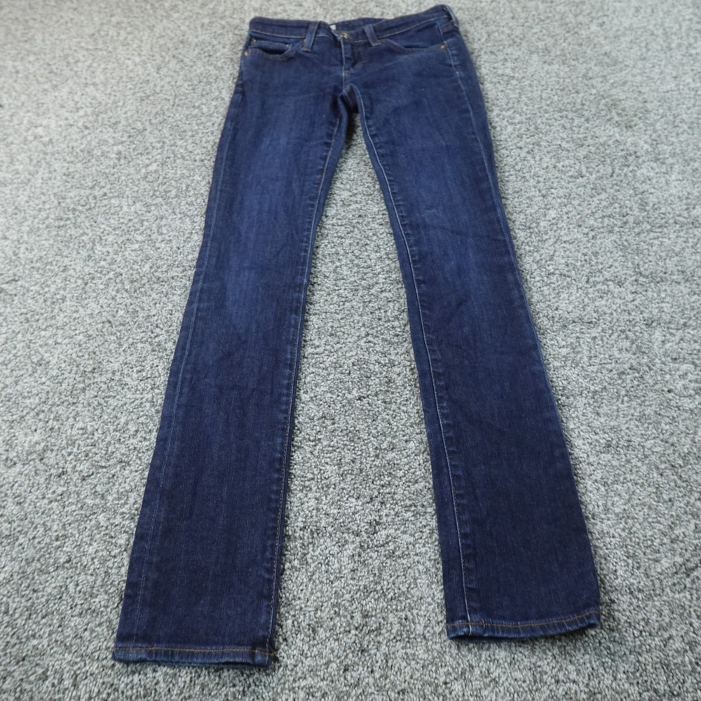 AG Adriano Goldschmied Jeans Womens 25 Blue Denim Pants Slim Straight Stretch